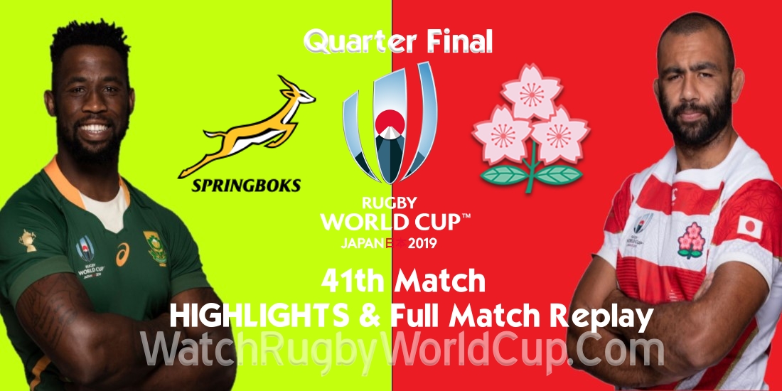 South Africa vs Japan Quarter Final Extended Highlights RWC 2019